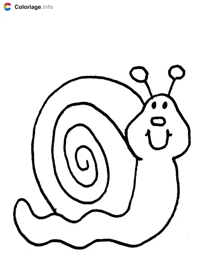 Coloriage Escargot - Escargot à imprimer