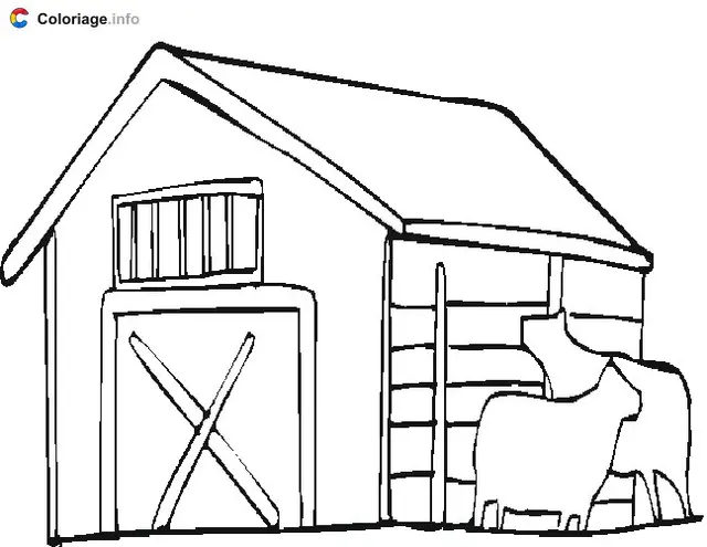 The Barn coloring page to print