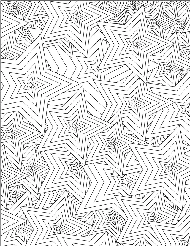 Coloriage Étoile Adulte Mandala - Étoile à imprimer