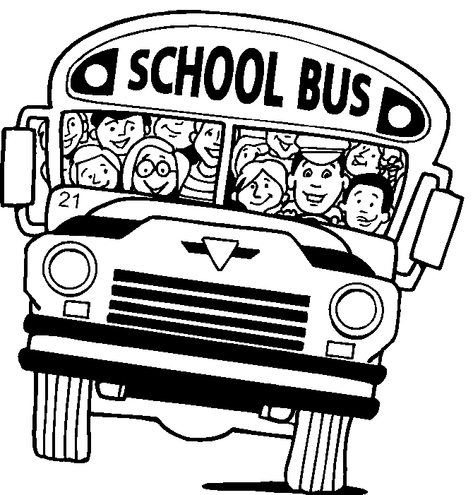 Coloriage Etudiants Dans Un Bus Scolaire - École à imprimer