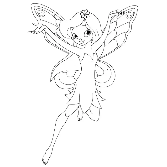 Coloriage Fée Du Printemps - Fée à imprimer