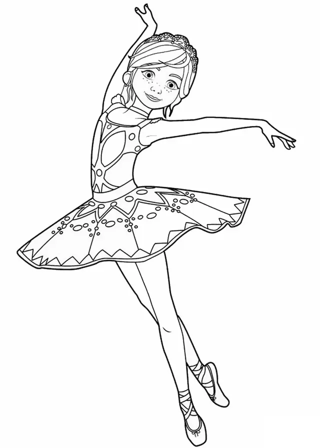Coloriage Felicie Milliner De Ballerina Danseuse Opera - Danseuse à imprimer