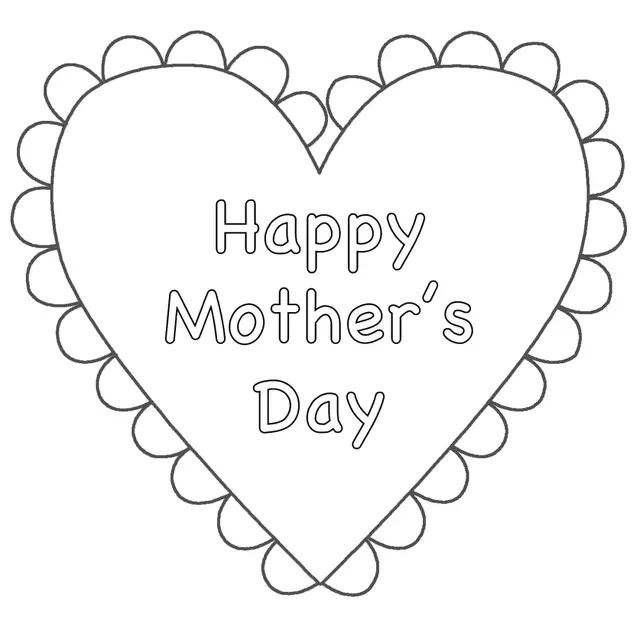 Coloriage Maman avec bouquet de fleurs colorées - Fête des mères à imprimer
