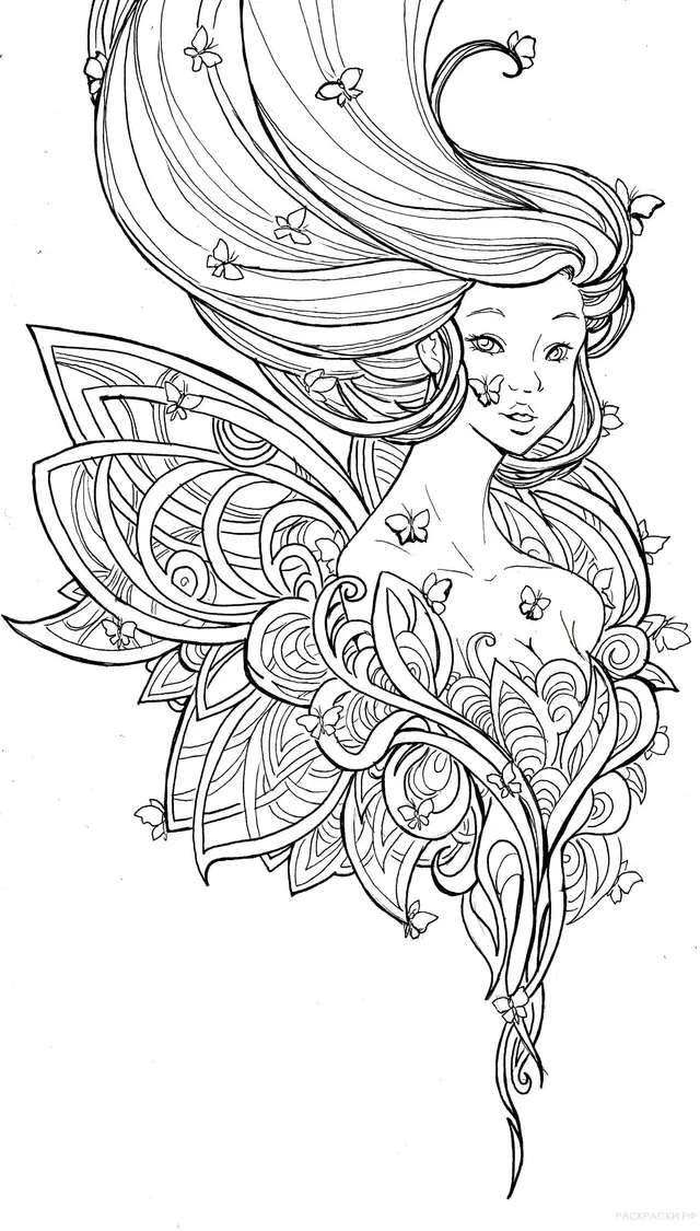 Coloriage Fille 10 Ans 12 Ans Avec Vegetation - Fille à imprimer