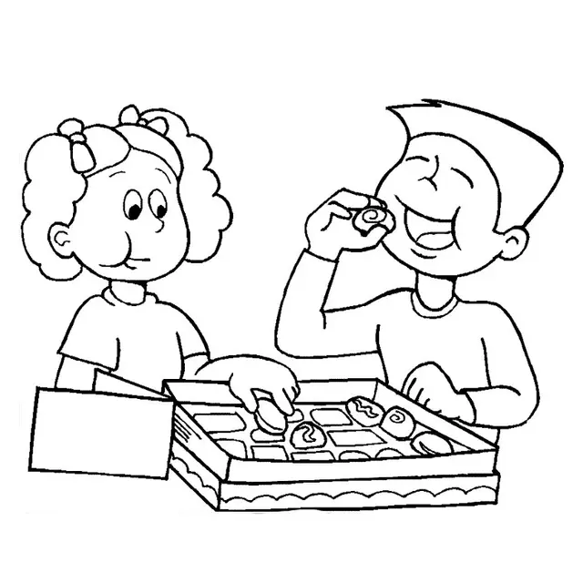 Coloriage Fille Et Garçon - Fille à imprimer