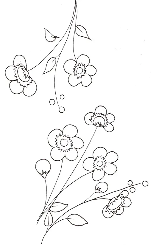 Coloriage Fleur De Cerisier - Fleurs à imprimer