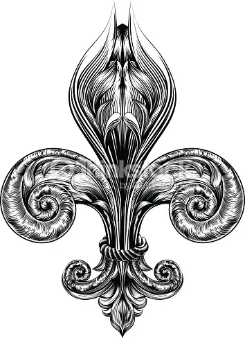 Coloriage Fleur De Lis Detailed Difficult - Fleur de lys à imprimer