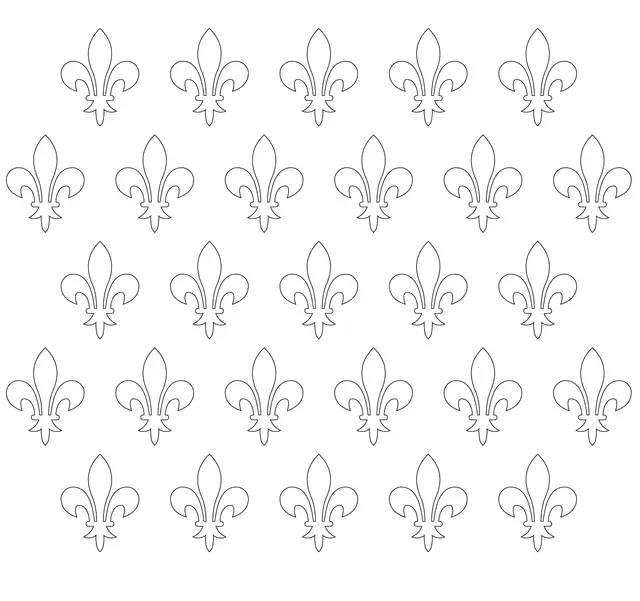 Coloriage Fleur De Lis Patern - Fleur de lys à imprimer
