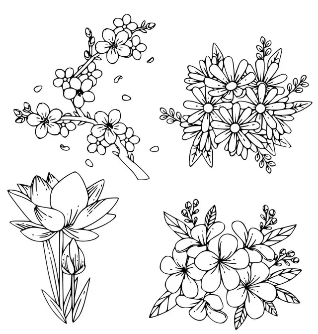 Coloriage Fleurs De Printemps Vivaces - Printemps à imprimer