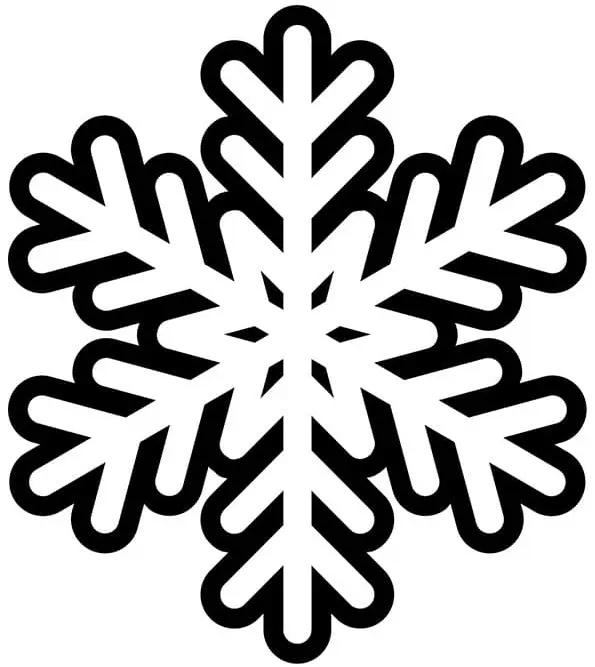 Coloriage Flocon De Neige Maternelle Pour Enfant - Flocon de neige à imprimer