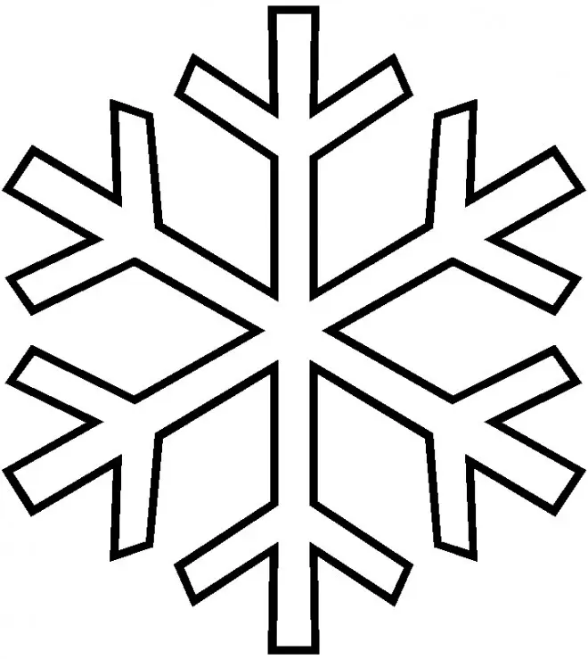 Coloriage Flocon De Neige Maternelle - Flocon de neige à imprimer