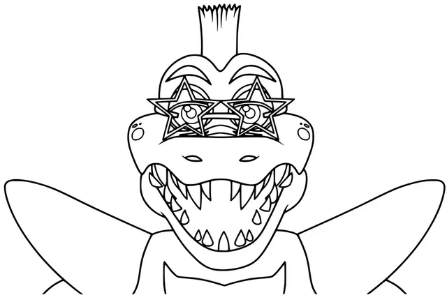 Desenho de Desenho para colorir Montgomery Gator para colorir
