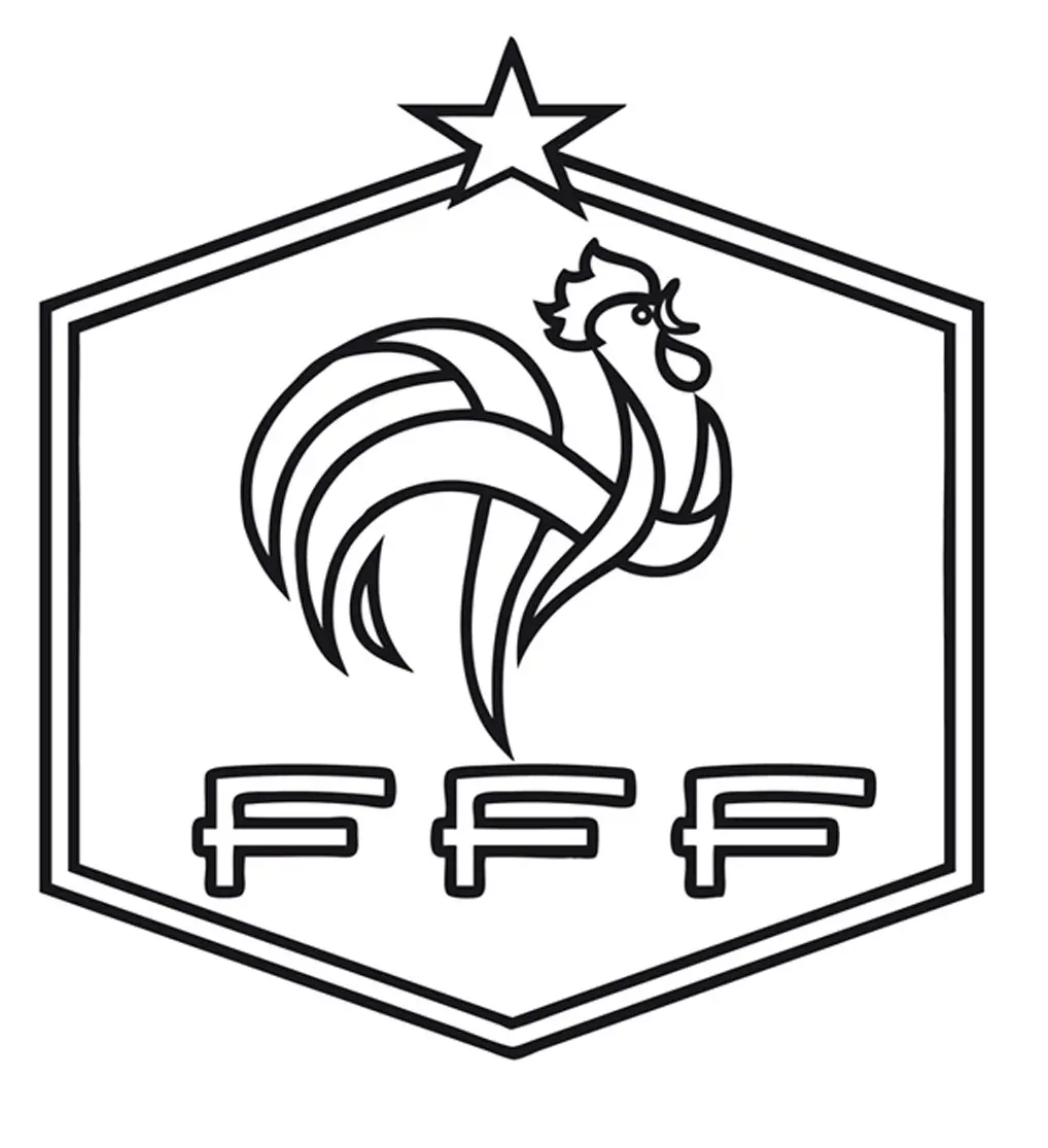 Coloriage Foot France Fff - Foot à imprimer