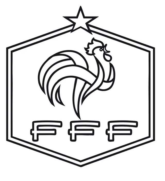 Coloriage Foot France Fff - Foot à imprimer