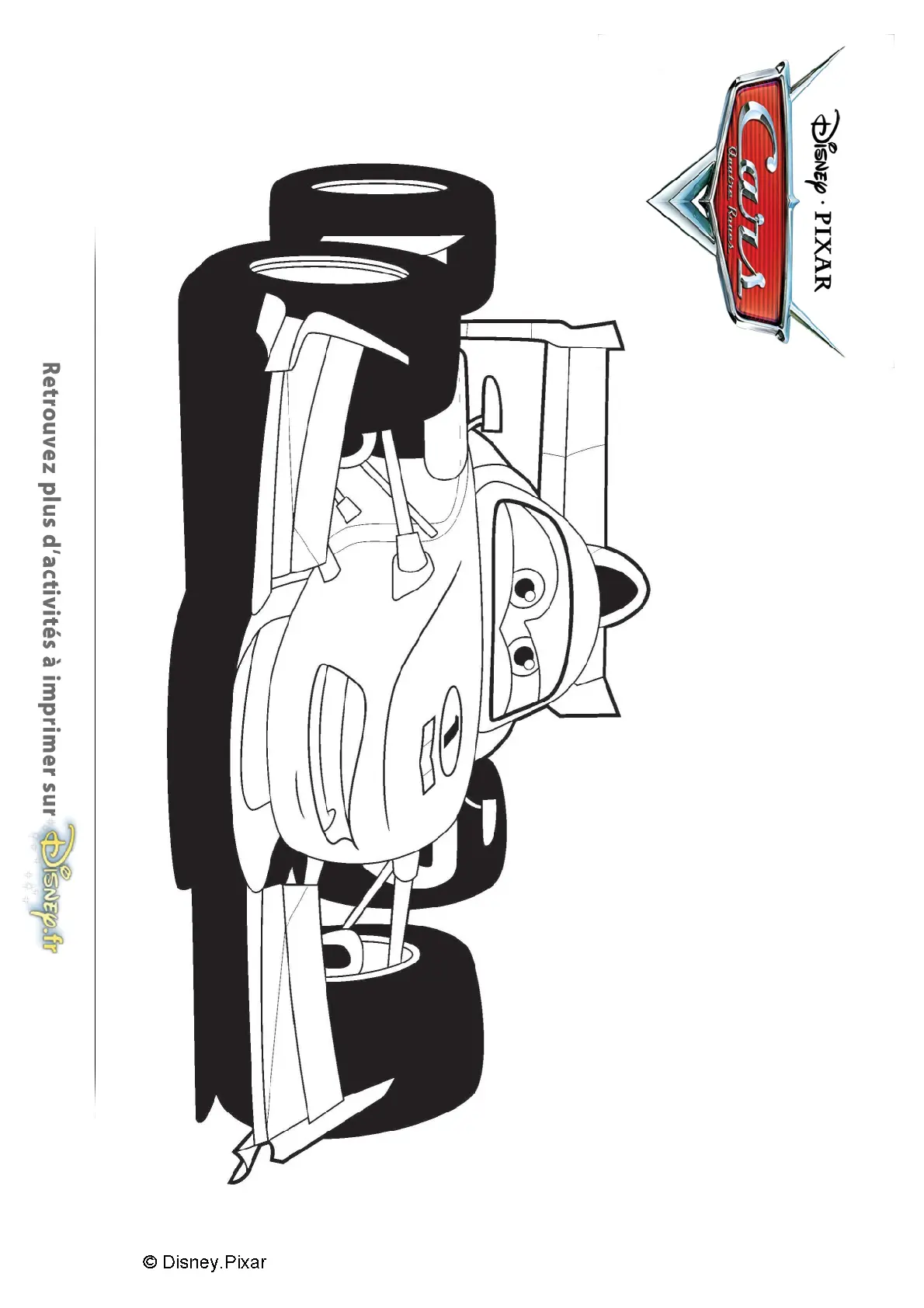 Coloriage Francesco Cars Disney - Cars à imprimer