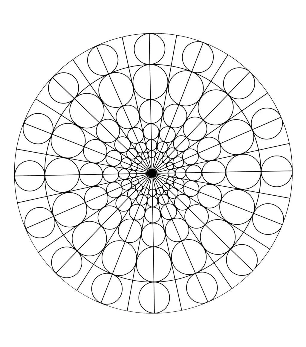 Coloriage Free Mandala To Color Circles - Mandala à imprimer