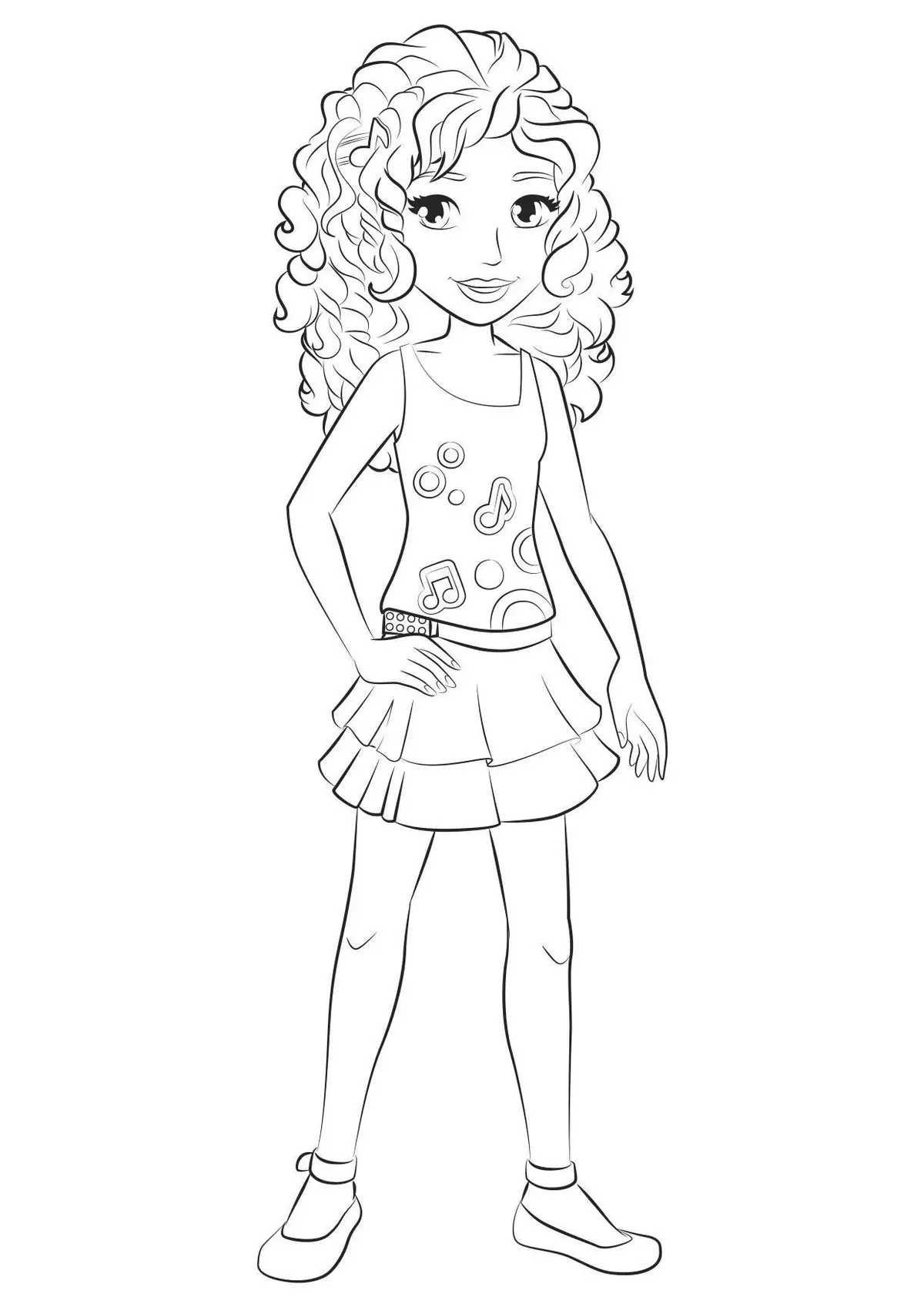 Coloriage Friends Andrea - Gulli à imprimer