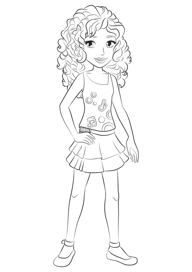 Coloriage Friends Andrea - Gulli à imprimer