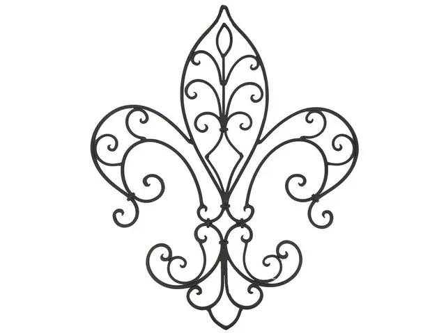 Coloriage Frilly Fleur De Lis - Fleur de lys à imprimer