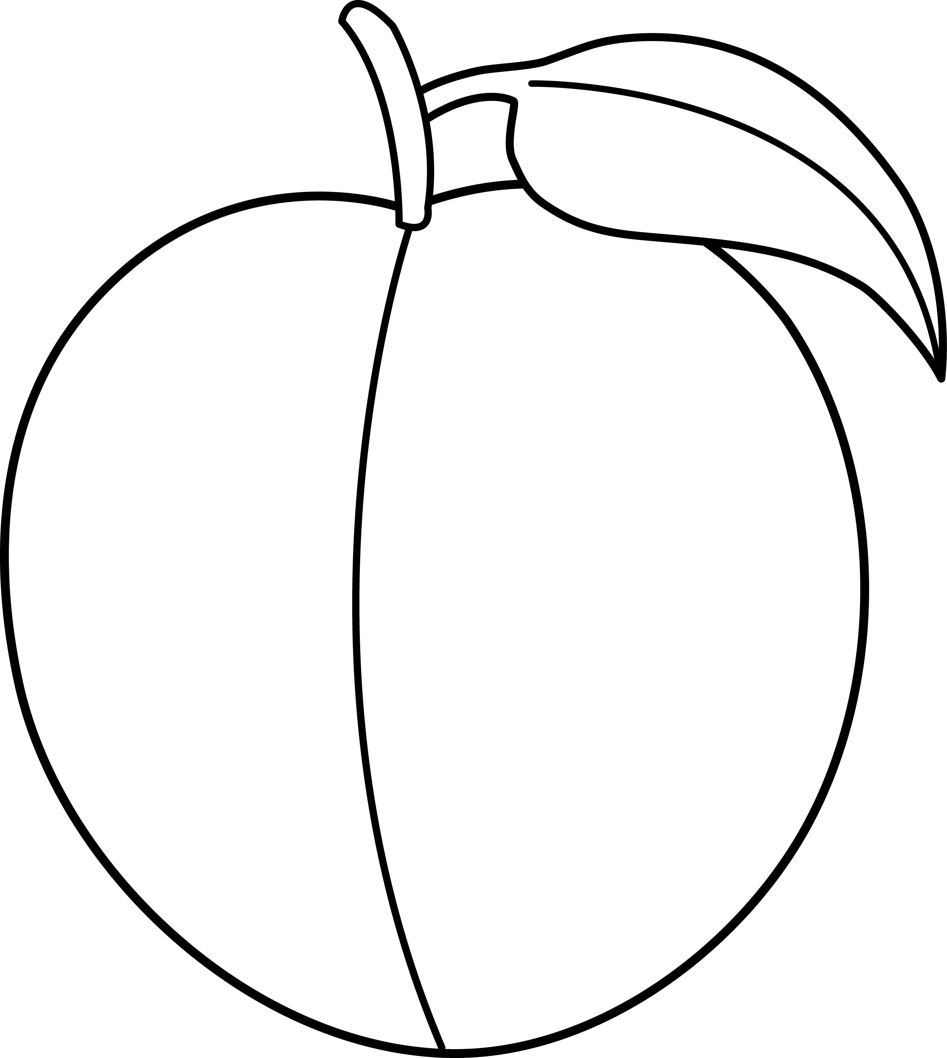 Coloriage Fruit exotique aux formes organiques - Fruits à imprimer