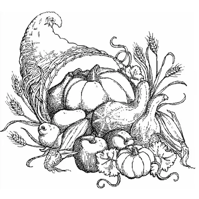 Coloriage Fruits Automne - Fruits à imprimer