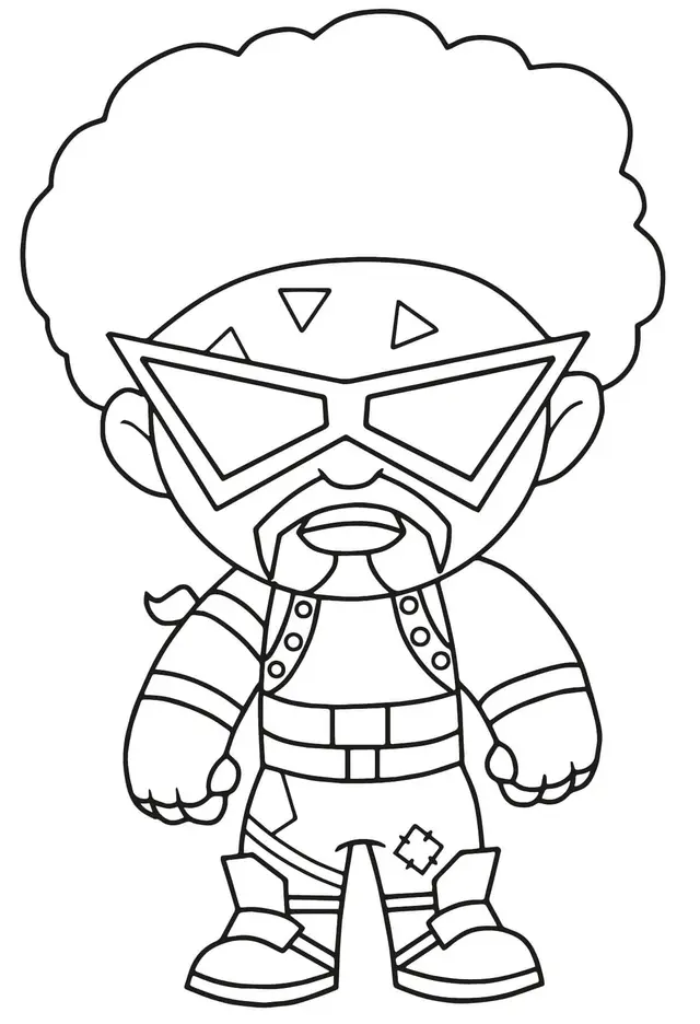 Coloriage Funk Ops - Fortnite à imprimer