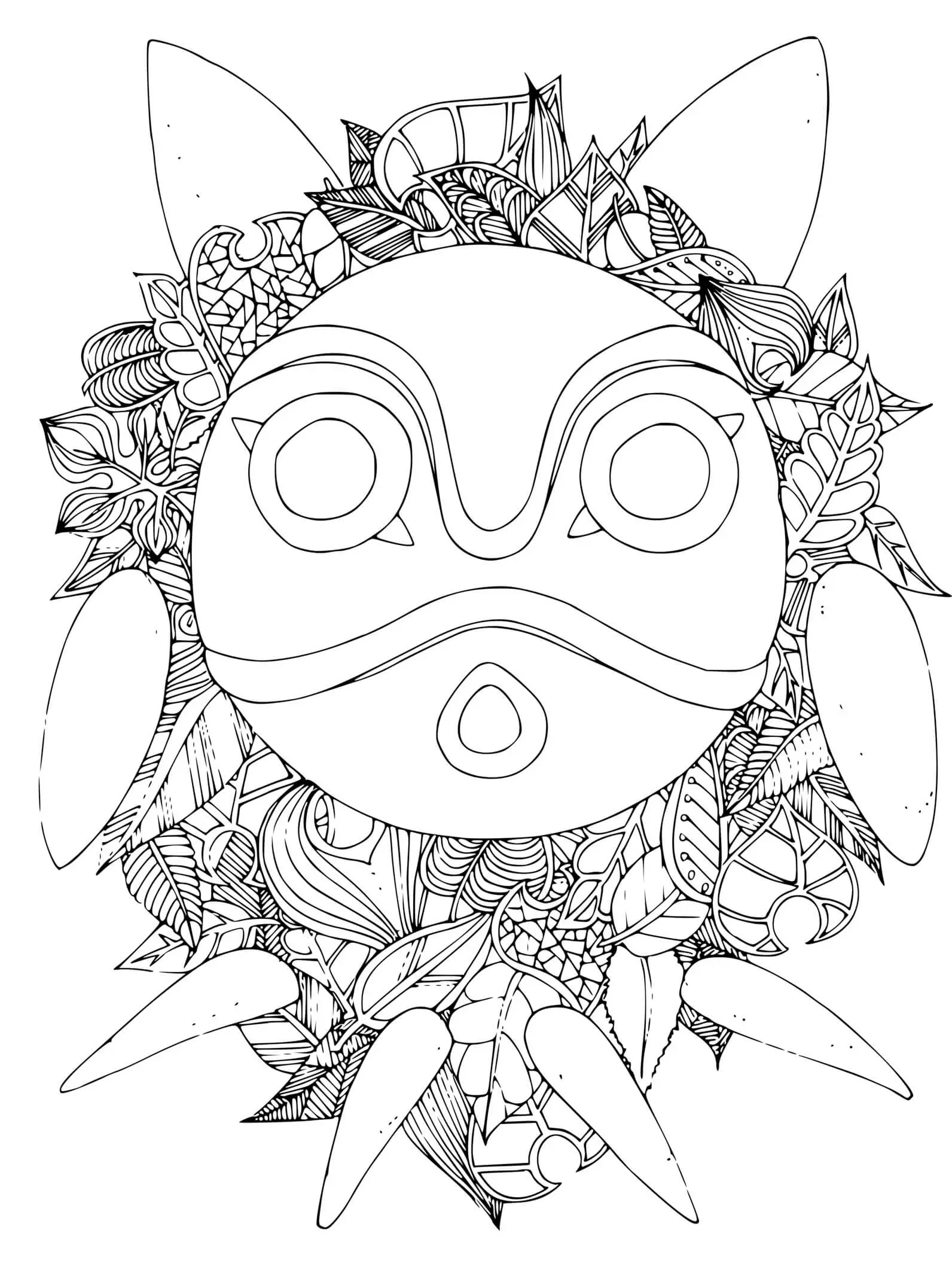 Coloriage Ghibli De Toroto Par Chocobo - Totoro à imprimer