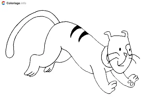 Gilbert the Cat coloring page to print