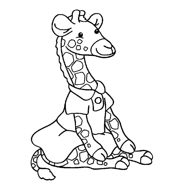 Coloriage Girafette - Animaux à imprimer