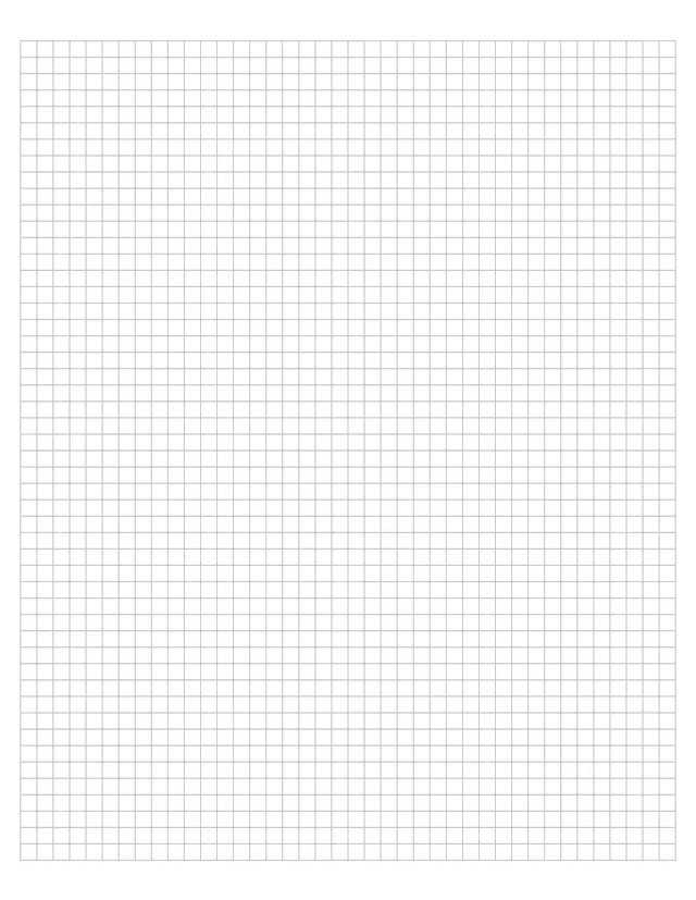 Blank 5mm Pixel Grid coloring page to print