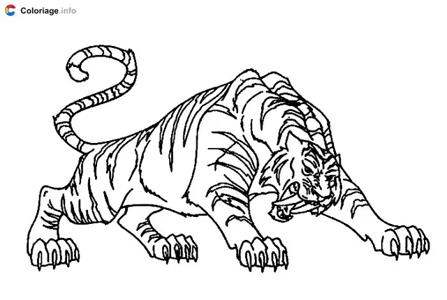 Desenho de Grinador, o Tigre do Príncipe Adam para colorir