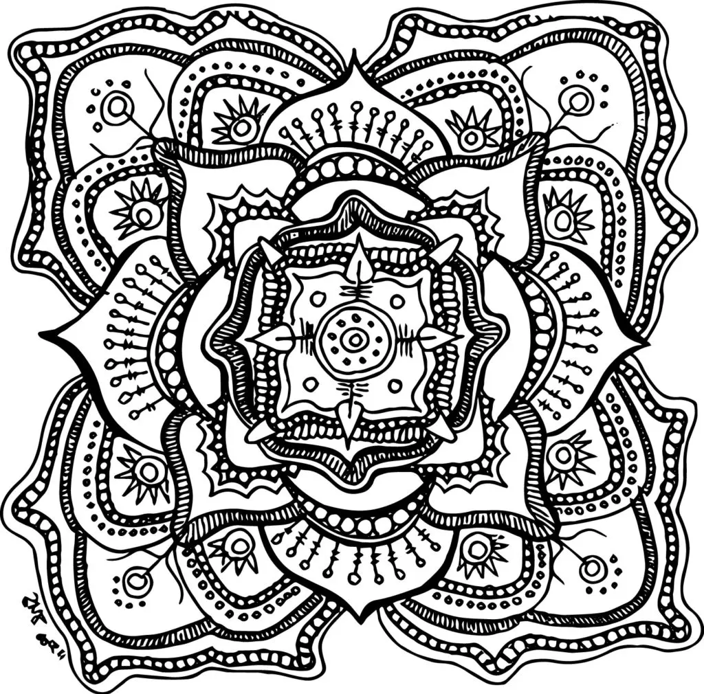 Coloriage Halloween Adulte Mandala - Adulte à imprimer