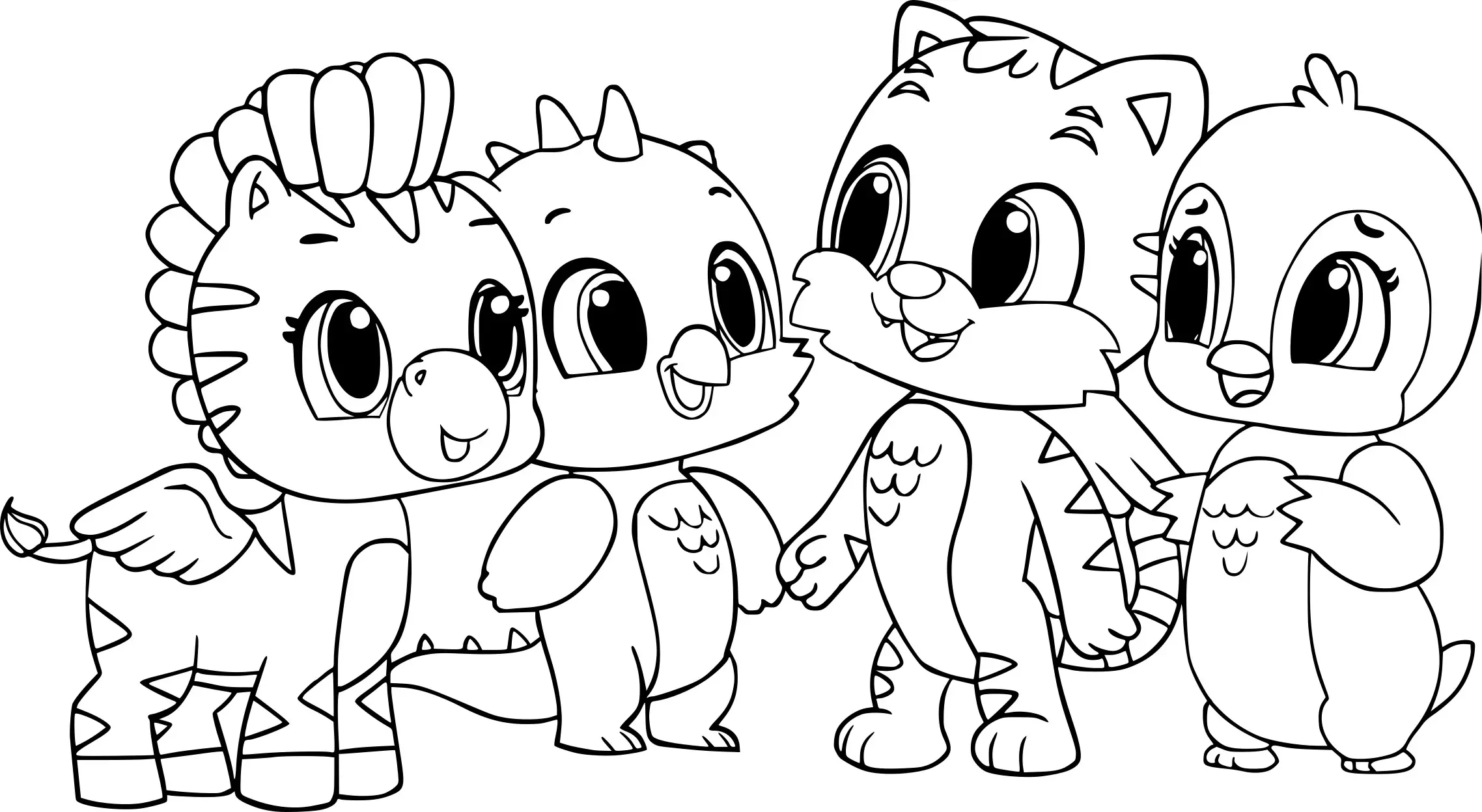 Coloriage Hatchimals Animals For Kids - Hatchimals à imprimer