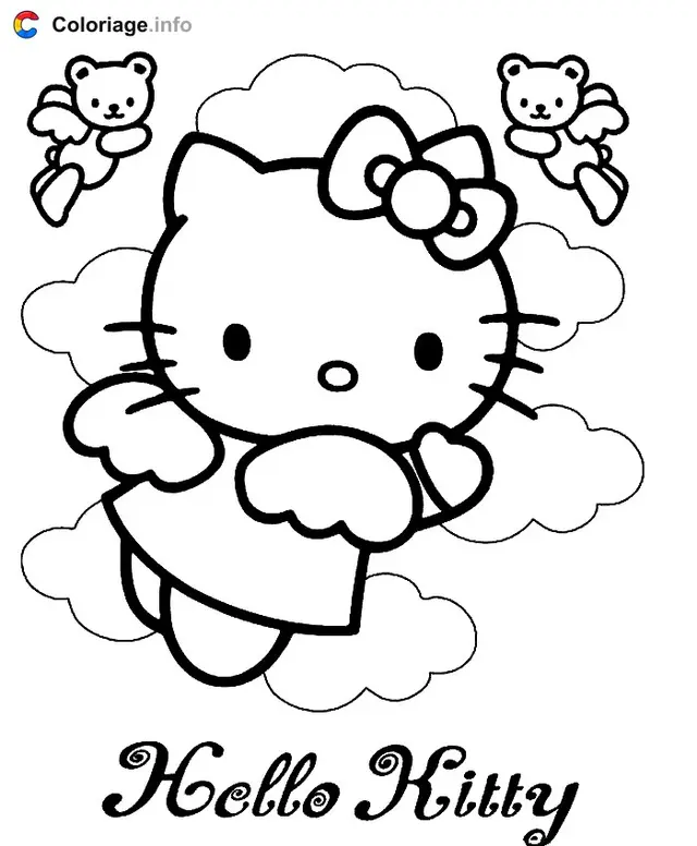 Ausmalbild Hello Kitty 012 Ausmalbilder zum Ausdrucken