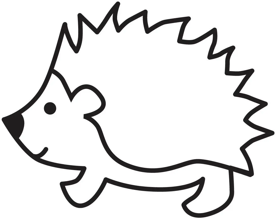 Coloriage Hérisson Facile Maternelle - Hérisson à imprimer