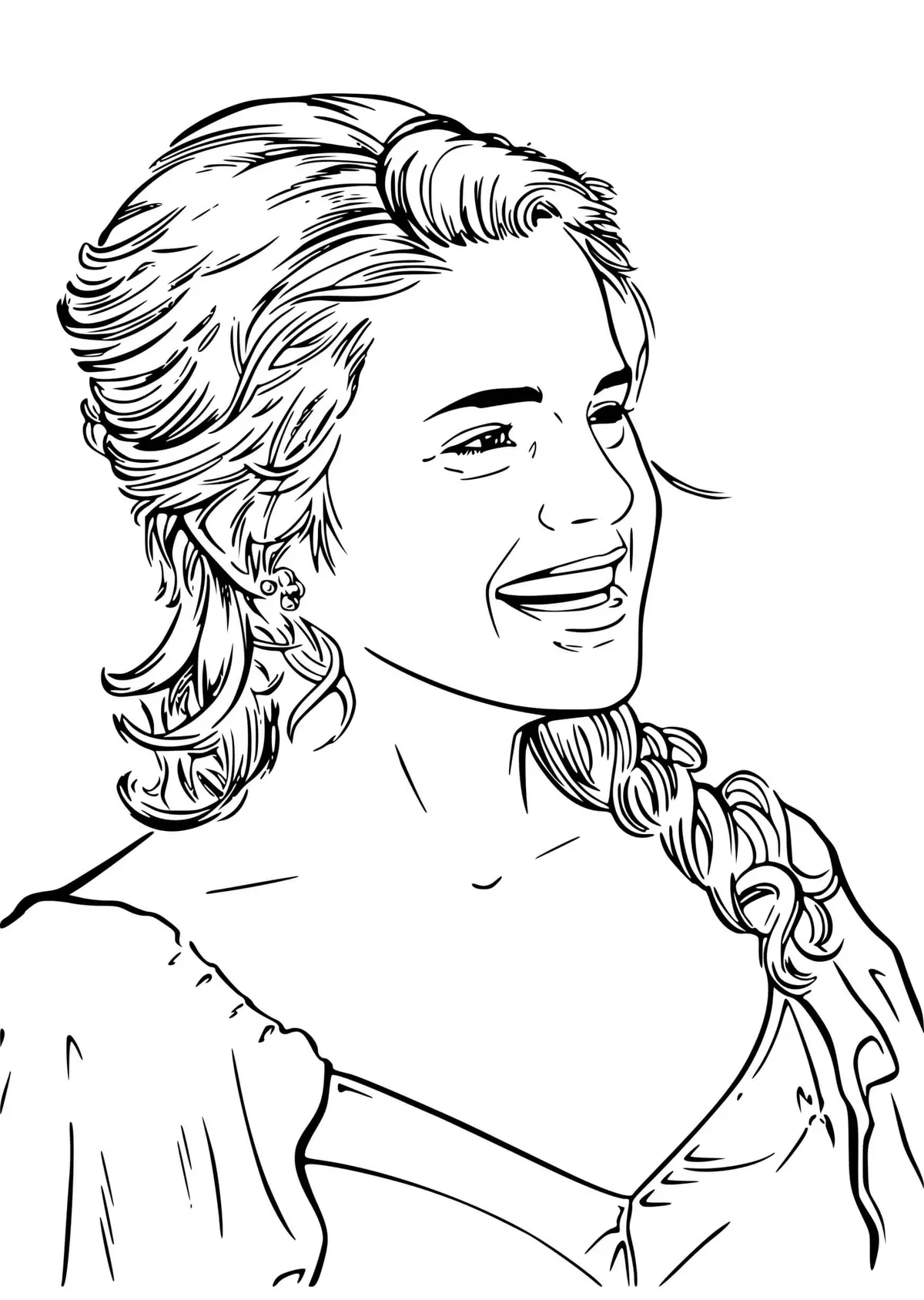 Disegno di Hermione scoppia a ridere da stampare