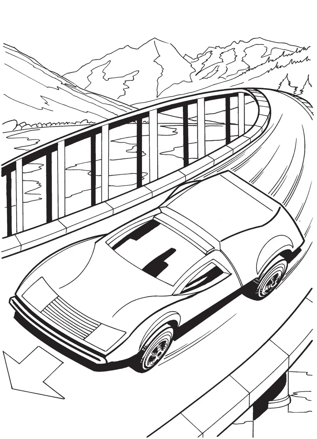 Coloriage Hot Wheels 2 - Hot wheels à imprimer