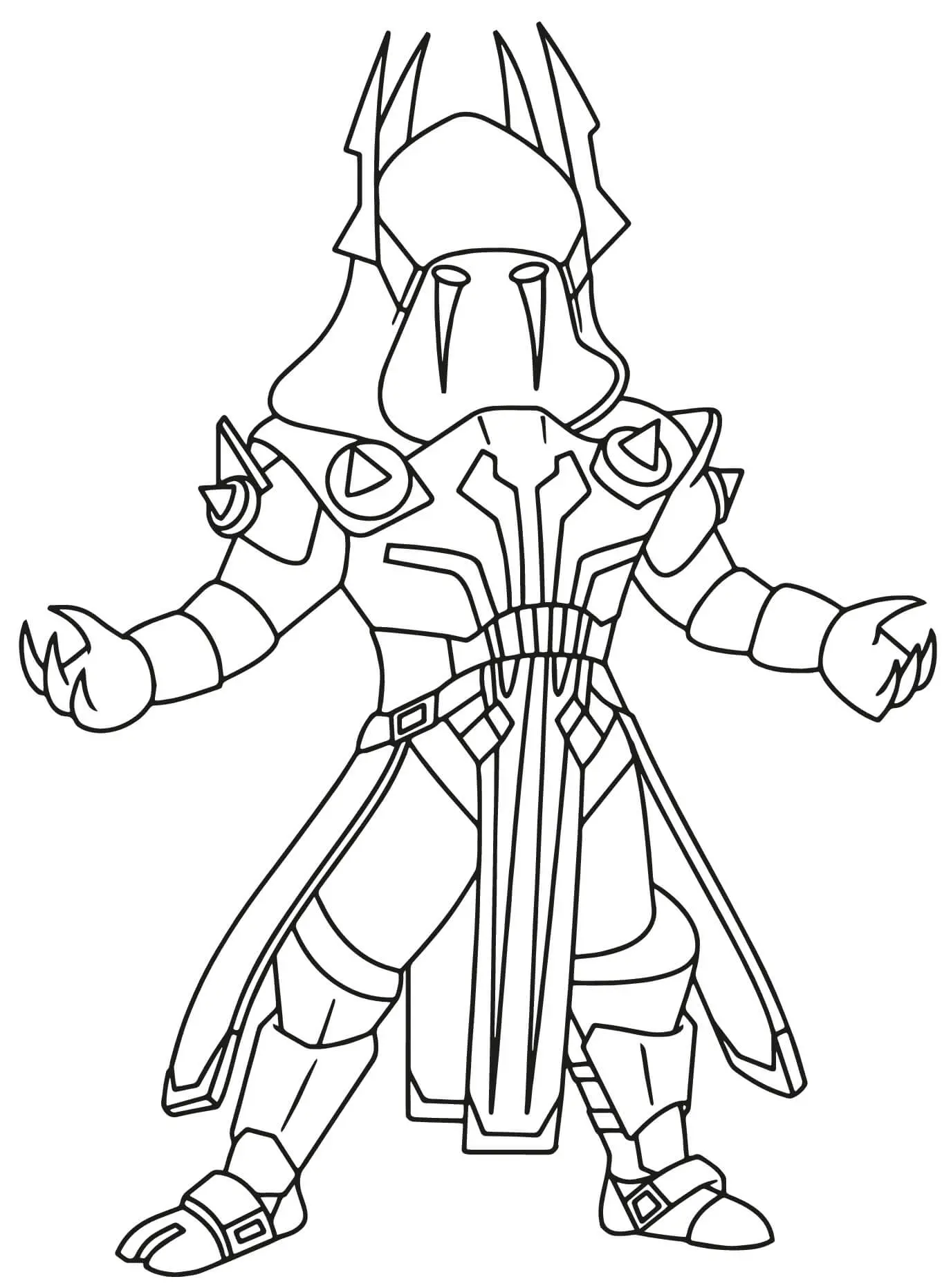 Coloriage Ice King - Fortnite à imprimer
