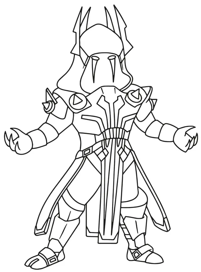 Coloriage Ice King - Fortnite à imprimer