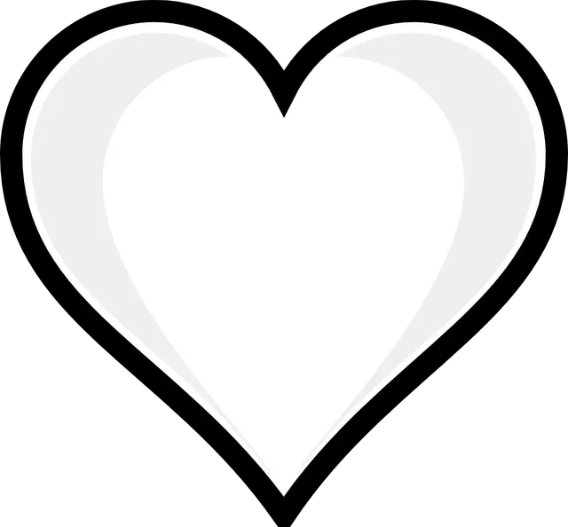 Coloriage Imprime Emoji Cœur - Emoji à imprimer