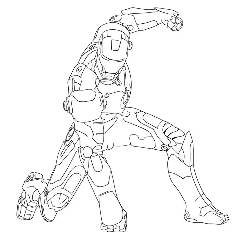 Coloriage Iron Man - Marvel à imprimer