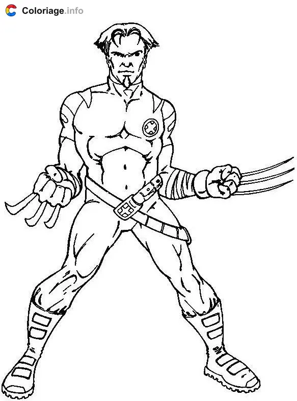 James Howlett coloring page to print