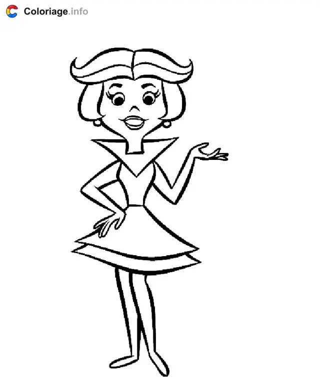 Desenho de Jane Jetson para Colorir para colorir