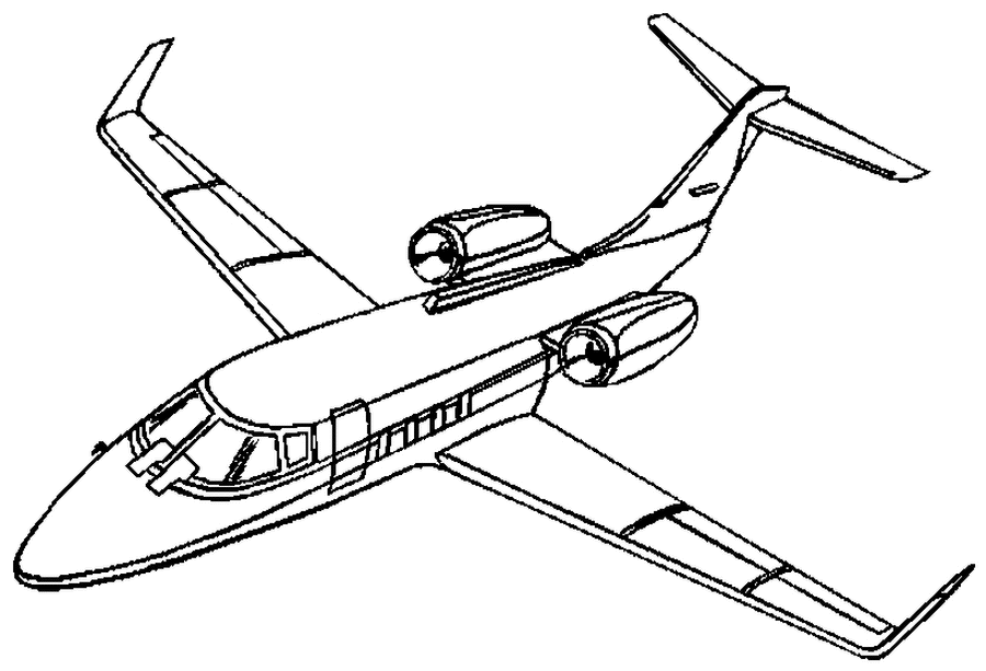 Coloriage Jet - Avion à imprimer