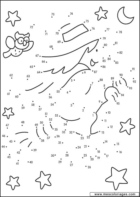 Coloriage Jeu A Imprimer Points A Relier Halloween Sorcière - Jeux à imprimer à imprimer