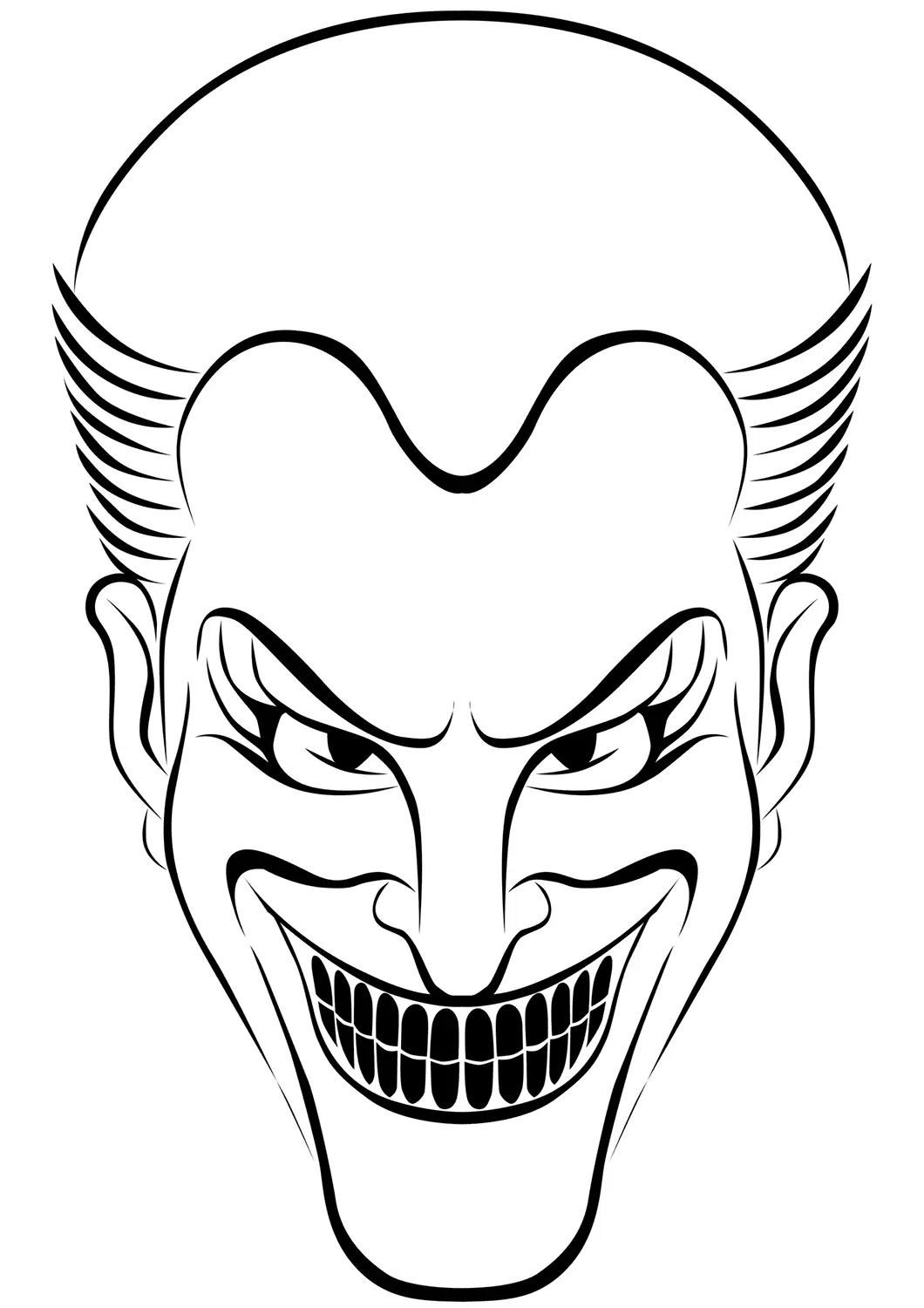 Coloriage Joker Halloween - Halloween à imprimer