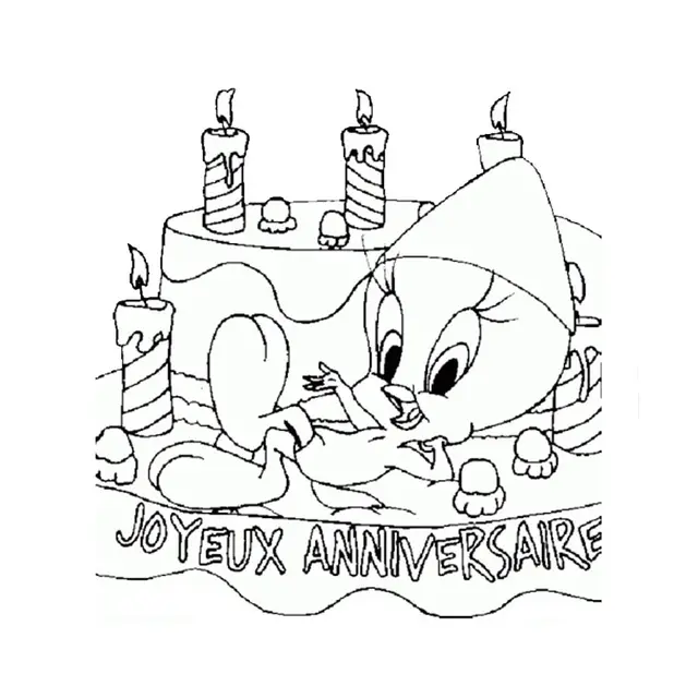 Coloriage Joyeux Anniversaire Maman - Anniversaire à imprimer