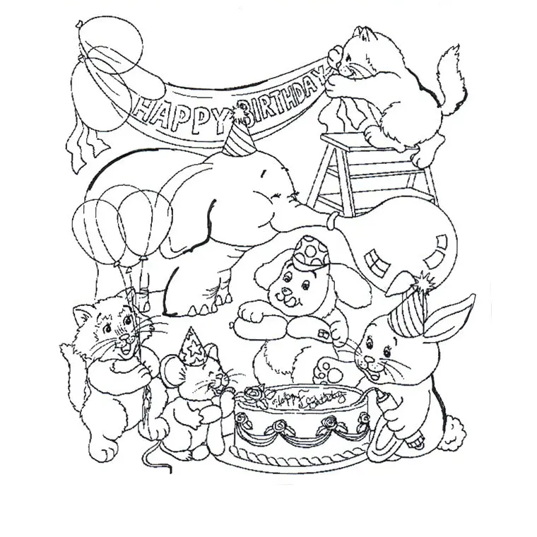 Disegno di Buon Compleanno da stampare