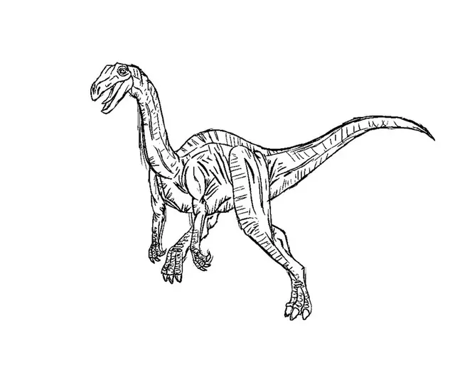 Coloriage Dinosaure géant de Jurassic World - Jurassic World Park à imprimer