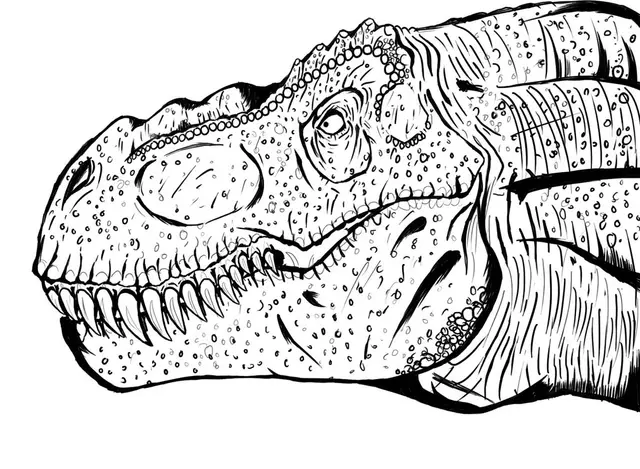 Coloriage Jurassic Park Le Film - Jurassic World Park à imprimer